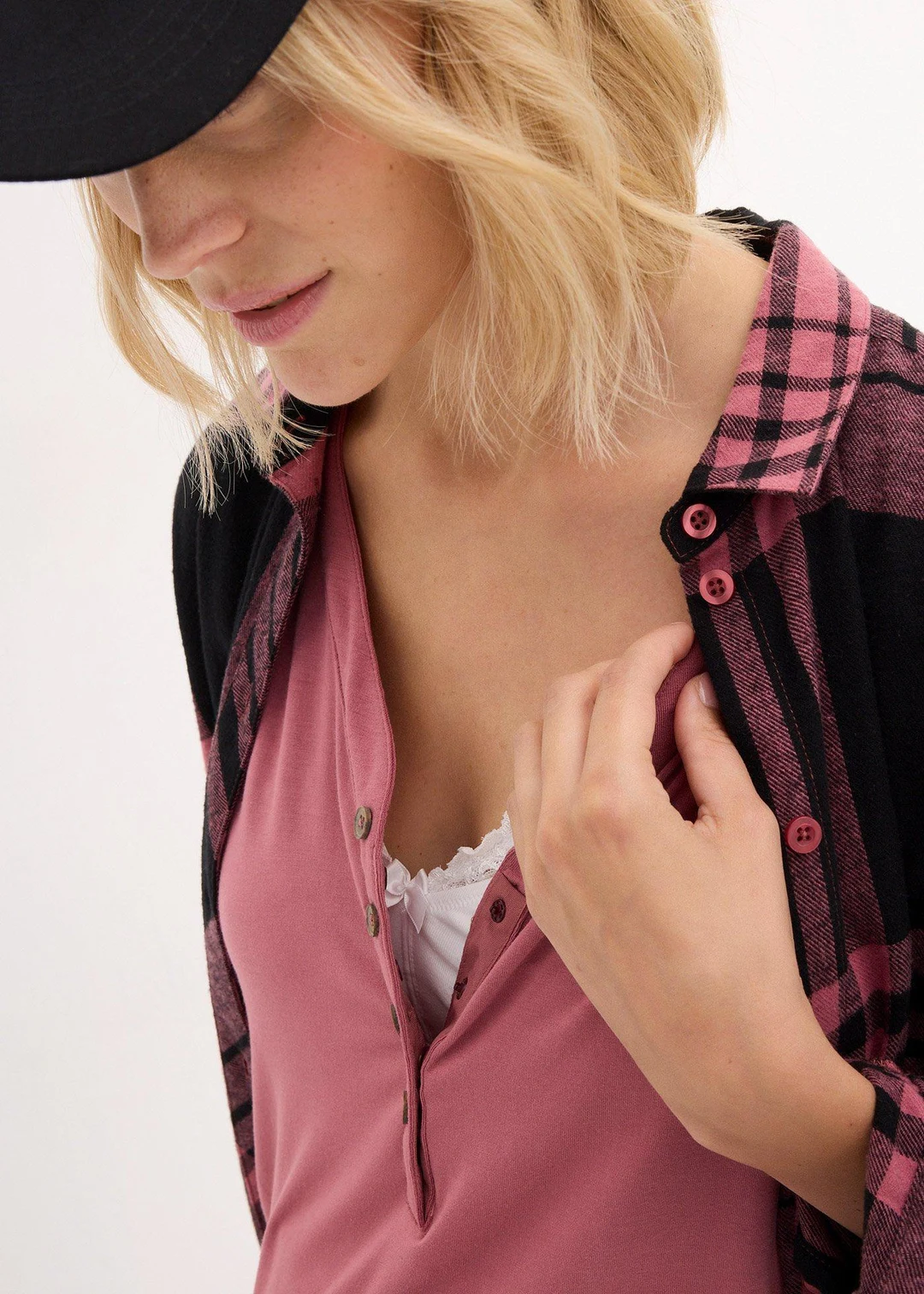 Blouse T-shirt de grossesse avec fonction allaitement avec viscose