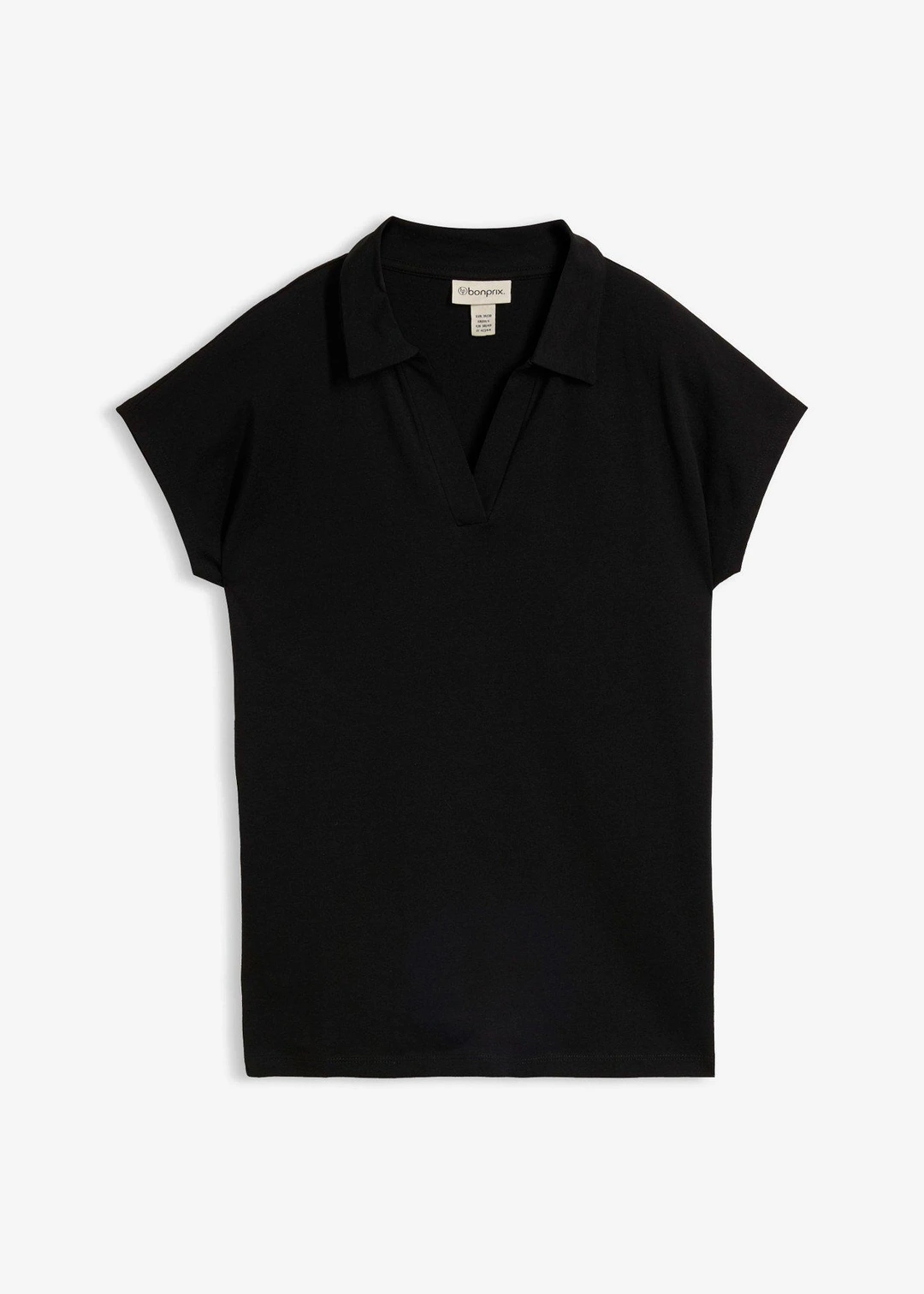 T-shirt à col polo ouvert