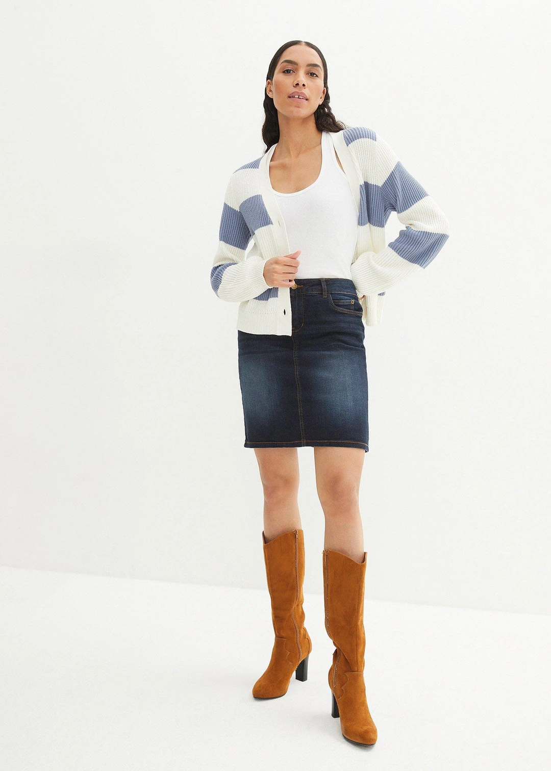 Jupe en jean extensible - 2