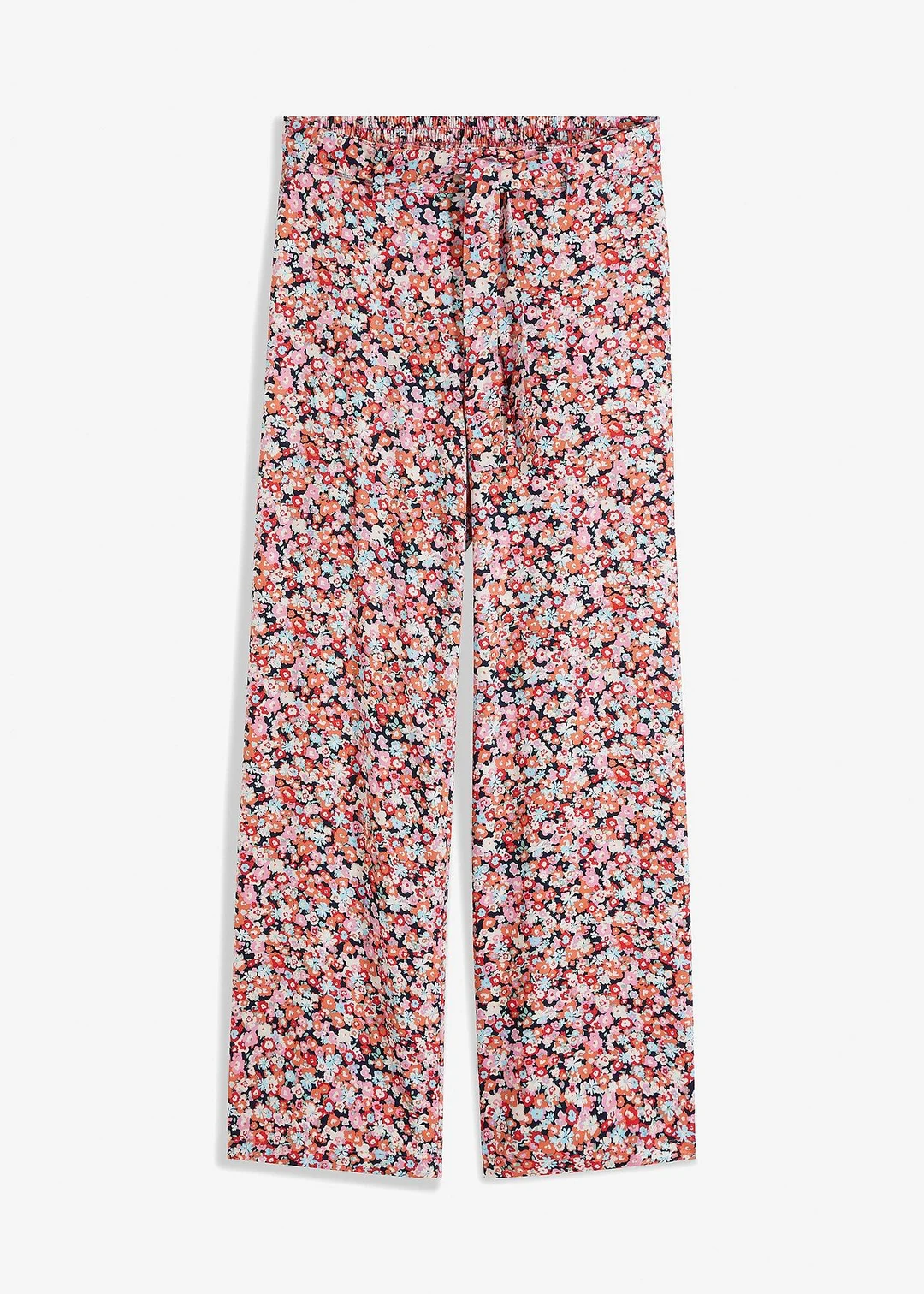 Pantalon 100% viscose, taille élastiquée