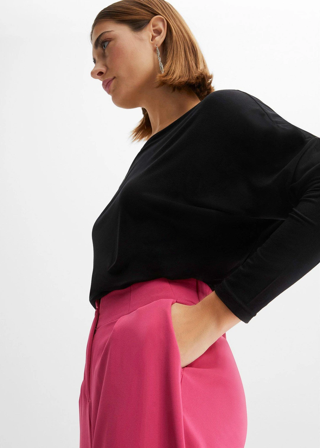 T-shirt manches longues en viscose douce et extensible - 3