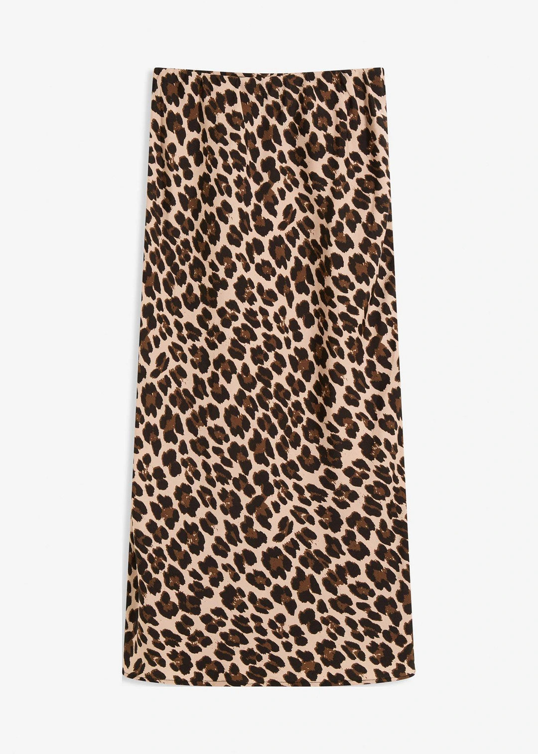 Jupe midi en satin fluide