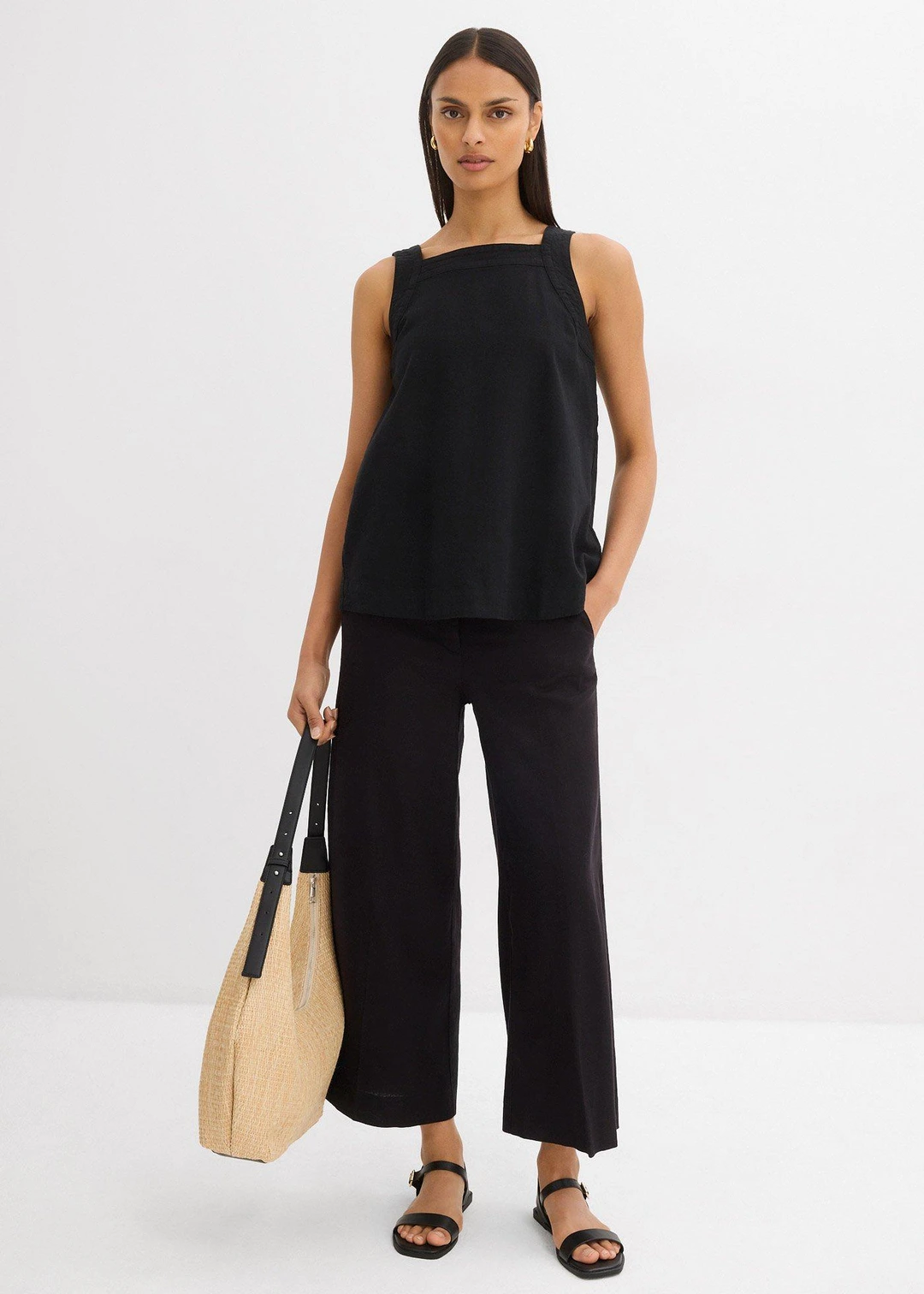 Pantalon large à taille élastiquée - 2