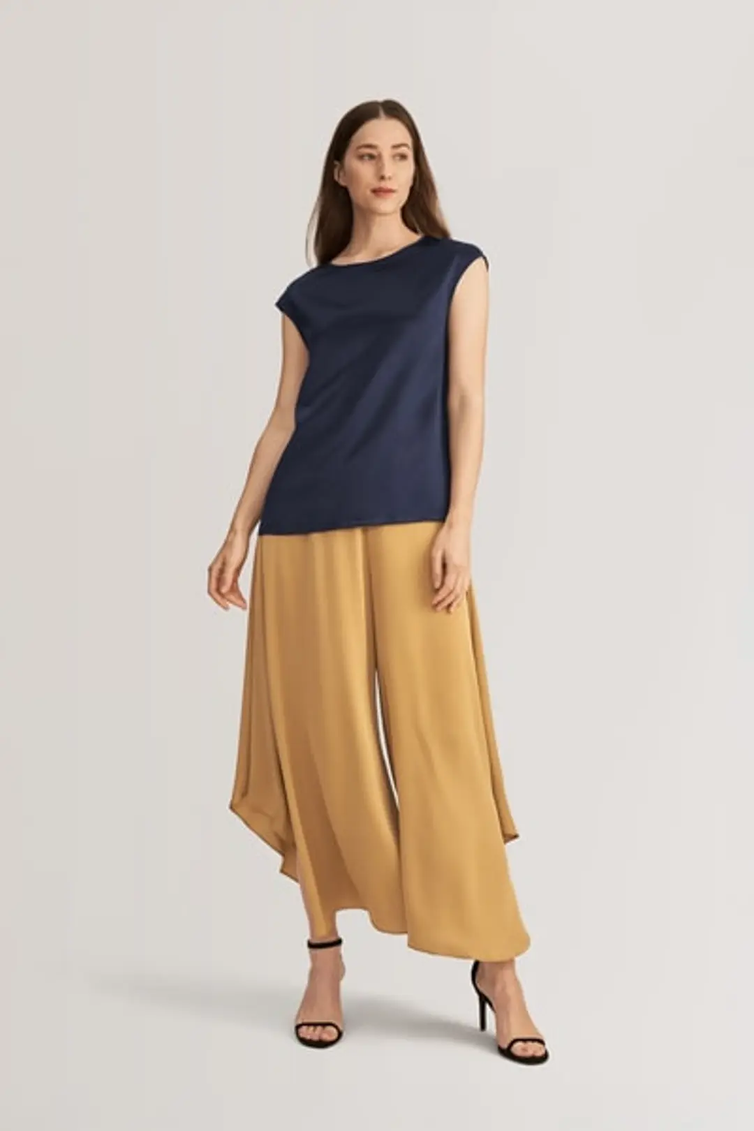 LILYSILK Tee Shirt Femme Soie Brillant, Lisse, Doux 100% Soie S'Accorde Avec N'Importe Quelle Tenue Simple Et Classique Blanc Naturel S