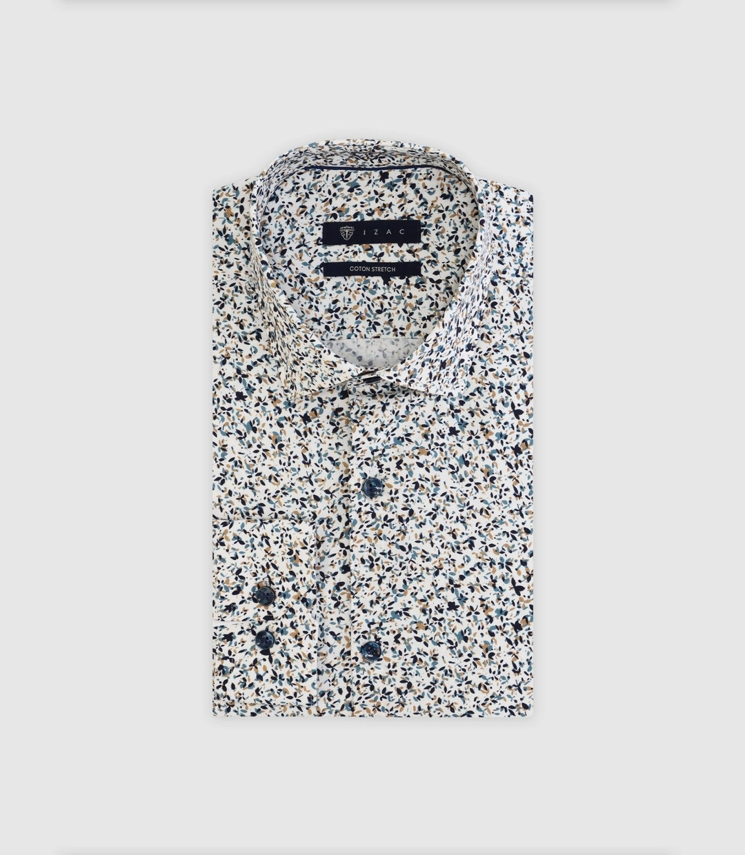 IZAC - Chemise fleurie marine