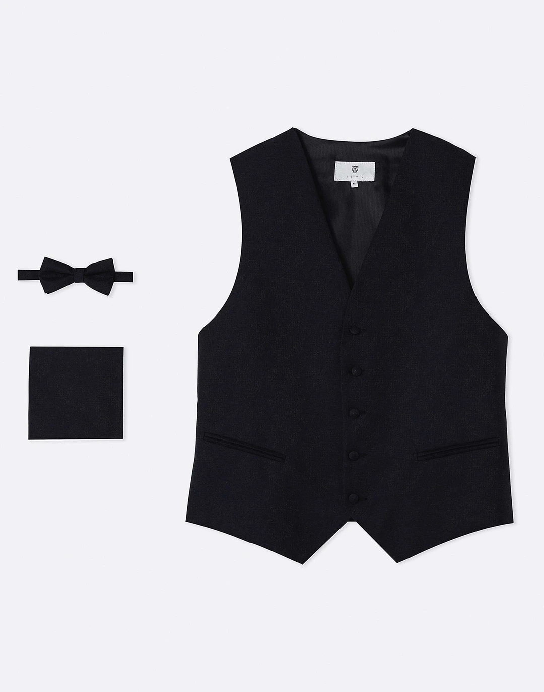 IZAC - Gilet cérémonie jacquard bleu marine ''Xebulon''