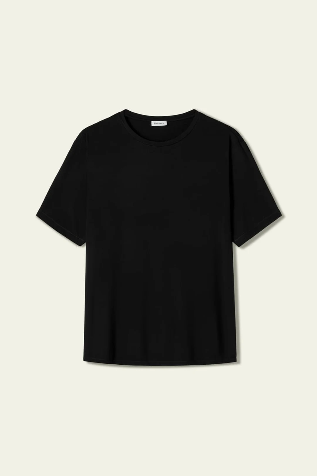 LILYSILK T-shirt Homme Soie Jersey Breeze Noir XXL Léger Respirant Confortable Été