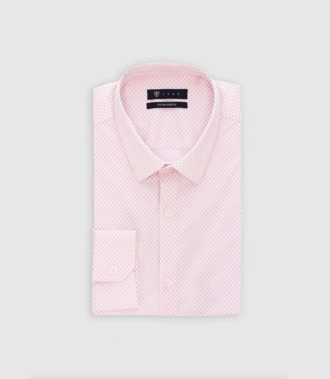 IZAC - Chemise imprimée avec broderie rose