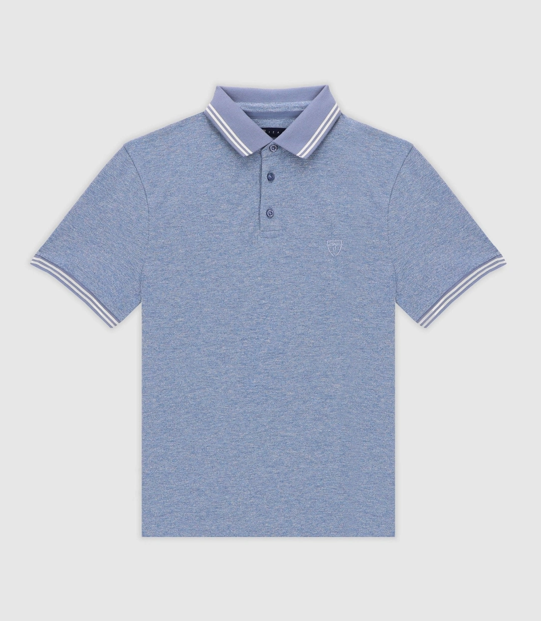 IZAC - Polo avec broderie ciel