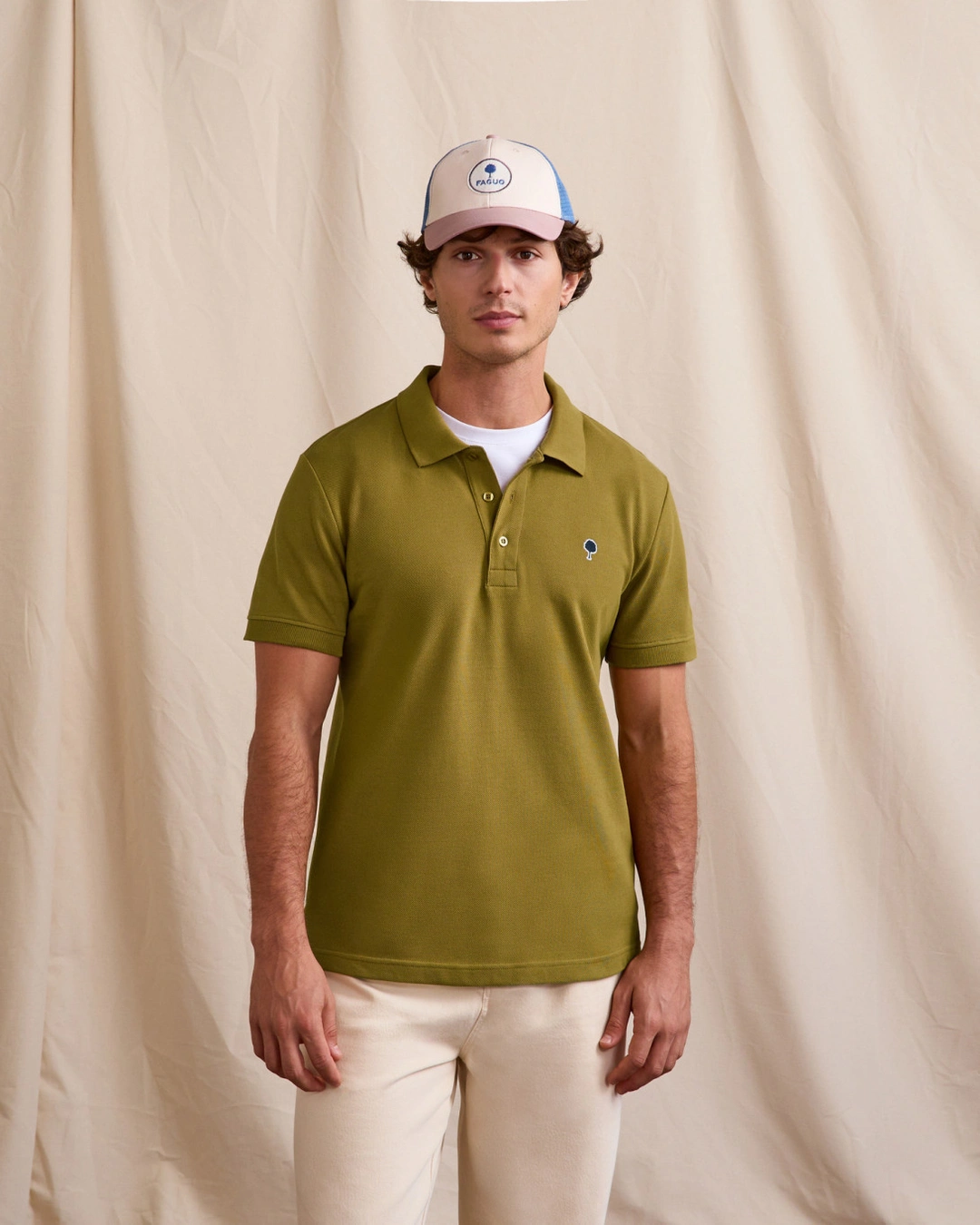 Polo vert clair coton - LUMIGNY