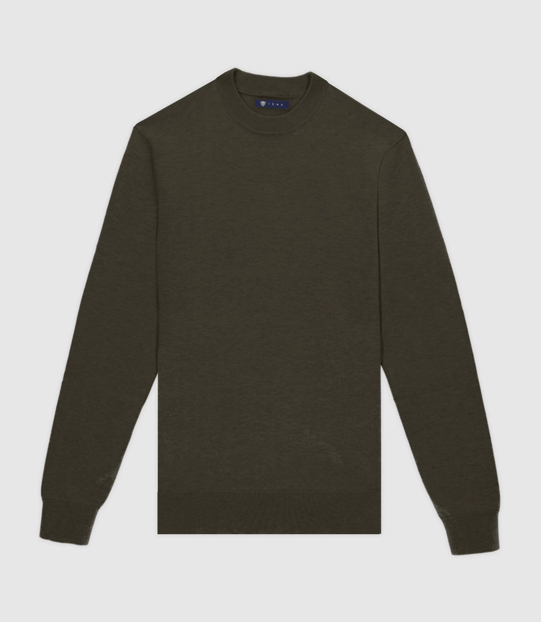 IZAC - Pull col rond KAKI