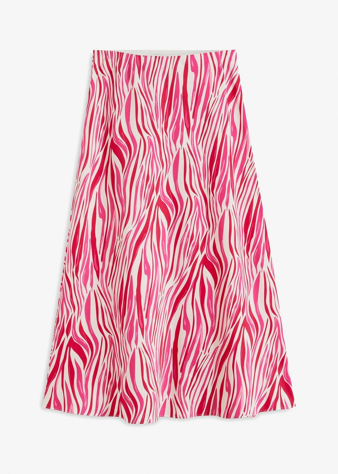 Jupe midi à taille élastiquée