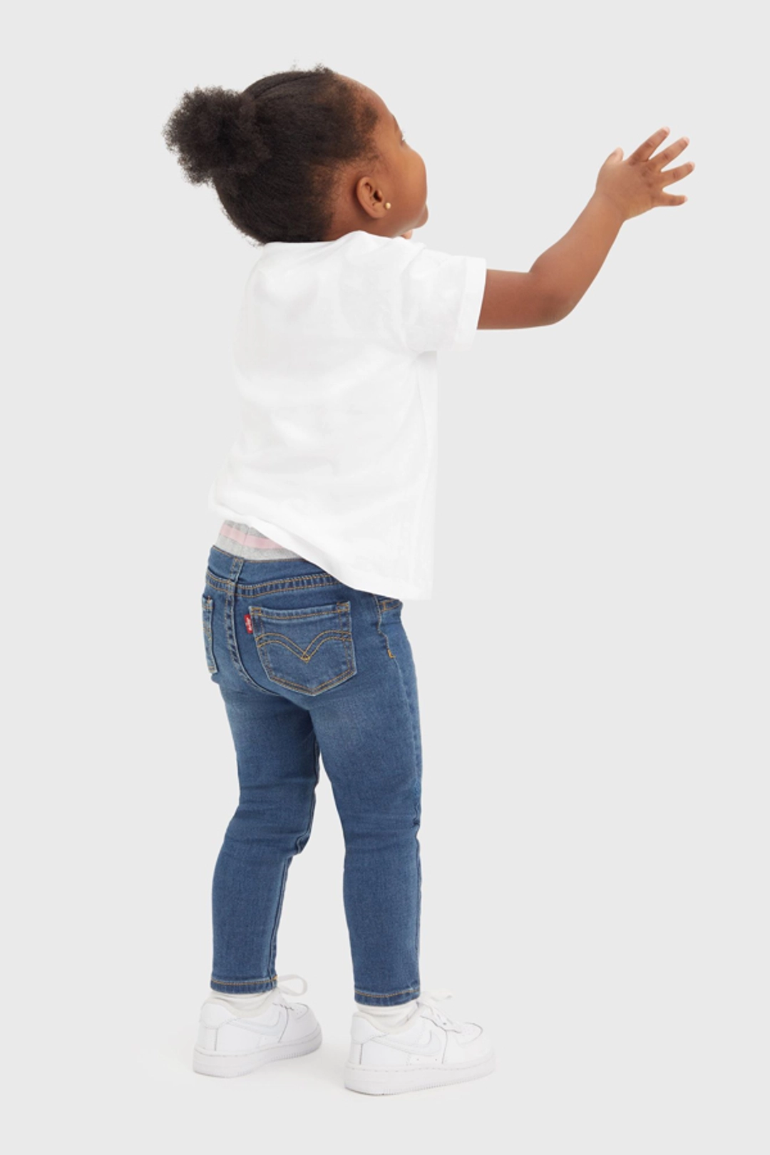 Levi's Jean Skinny À Enfiler Bébé - Femme - Bleu / Westthird Pink - 9M - 2