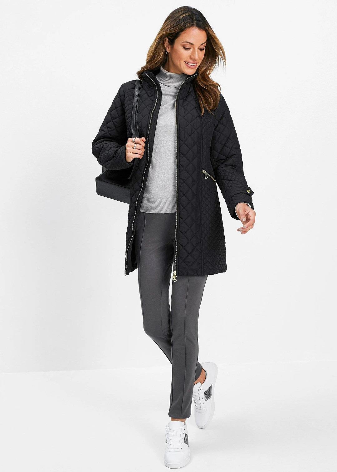 Manteau court matelassé
