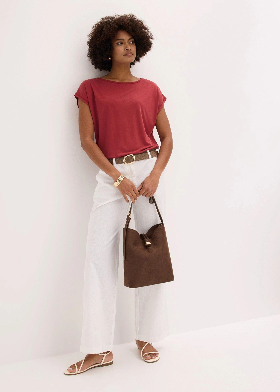 Pantalon tissé en lin et coton - 2