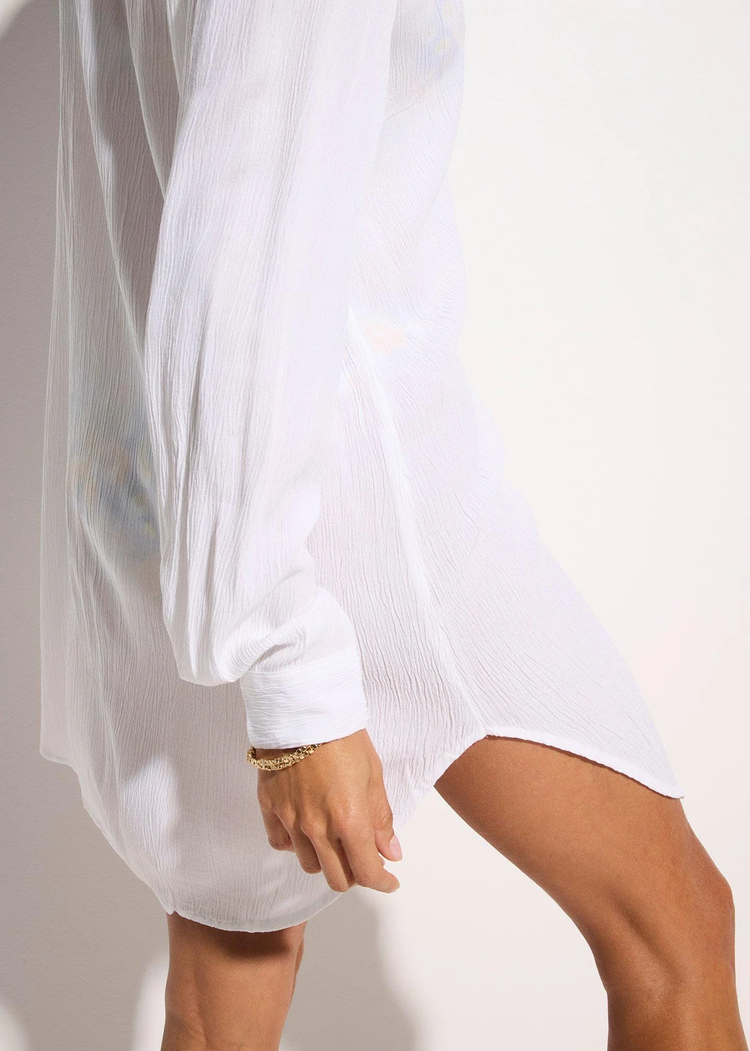 Robe-chemise de plage en viscose fluide - 3