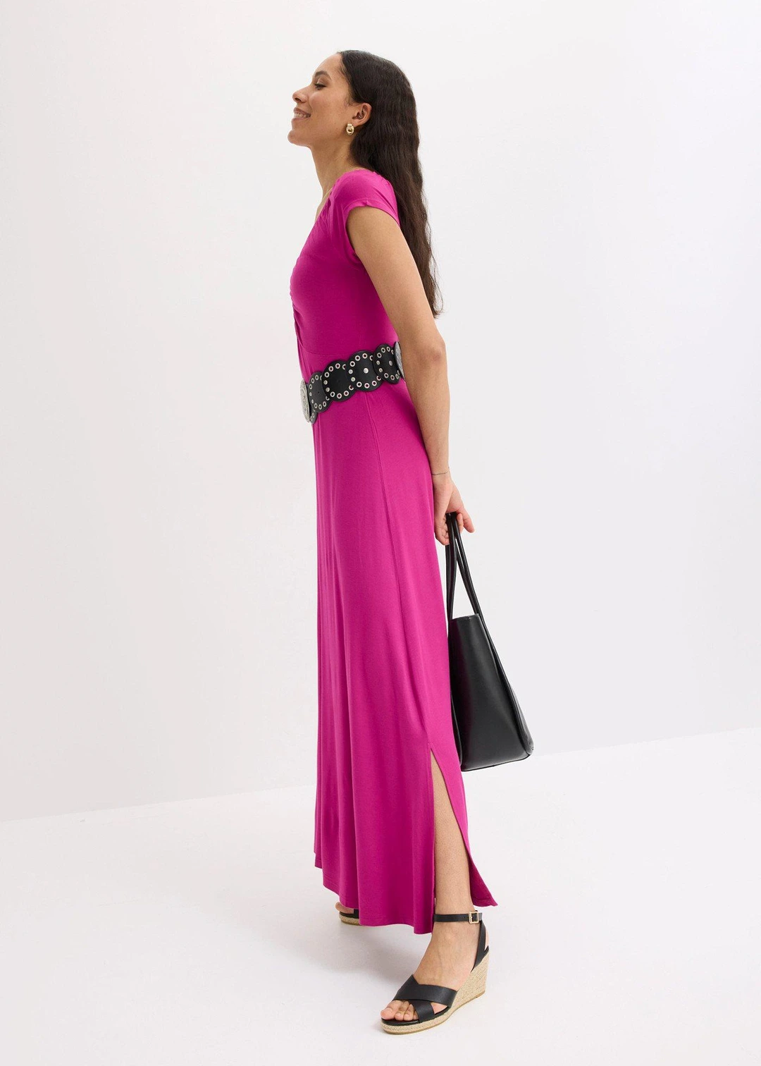 Robe longue en viscose extensible - 2