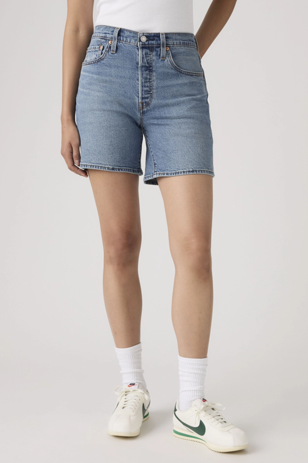 Levi's Short 501 Mi Cuisse Lightweight - Femme - Bleu / Quilt Shift Lightweight - 32 - 2
