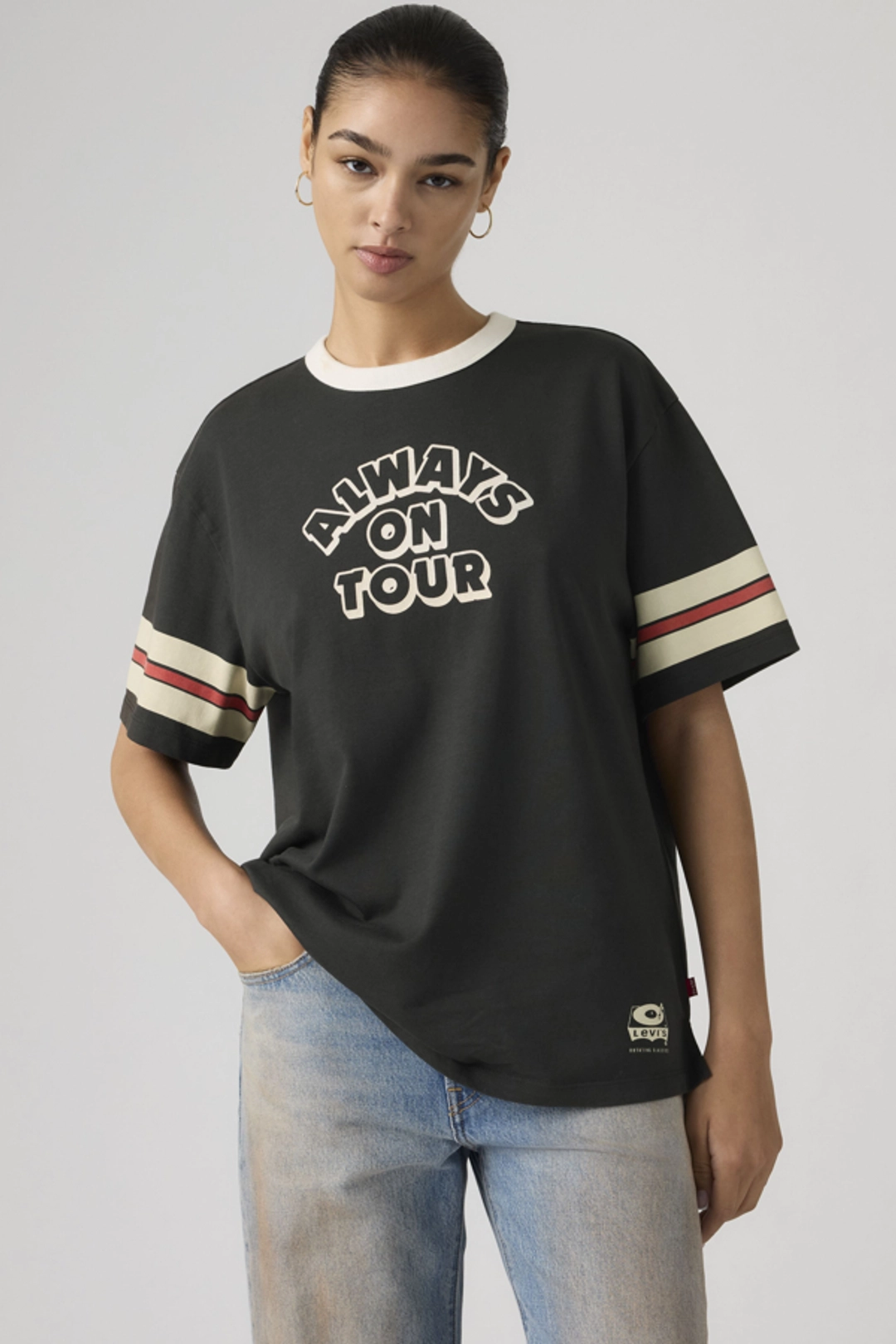 Levi's T Shirt Graphique Tabor - Femme - Blanc / Cowboy Boot And Hat Egret - 2XS