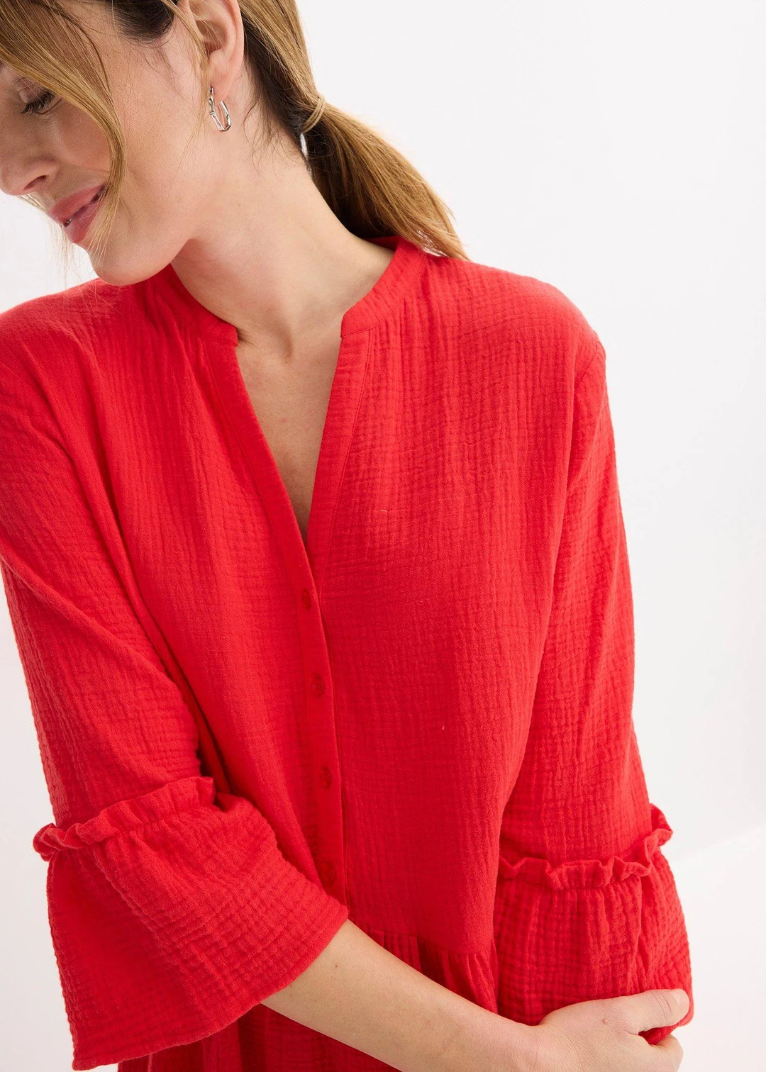 Robe longue en gaze de coton douce - 3