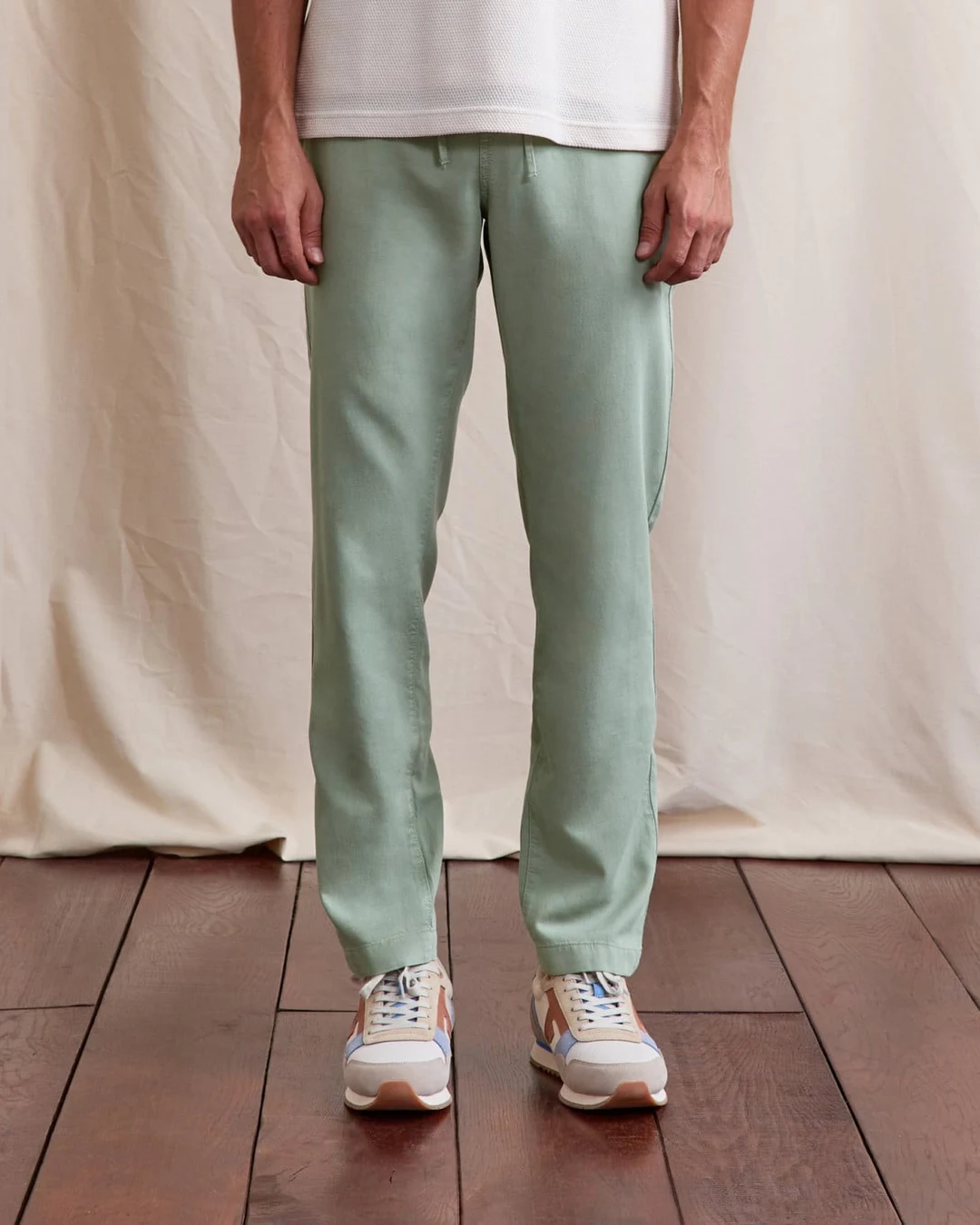Pantalon en lin vert clair - DREUILLE