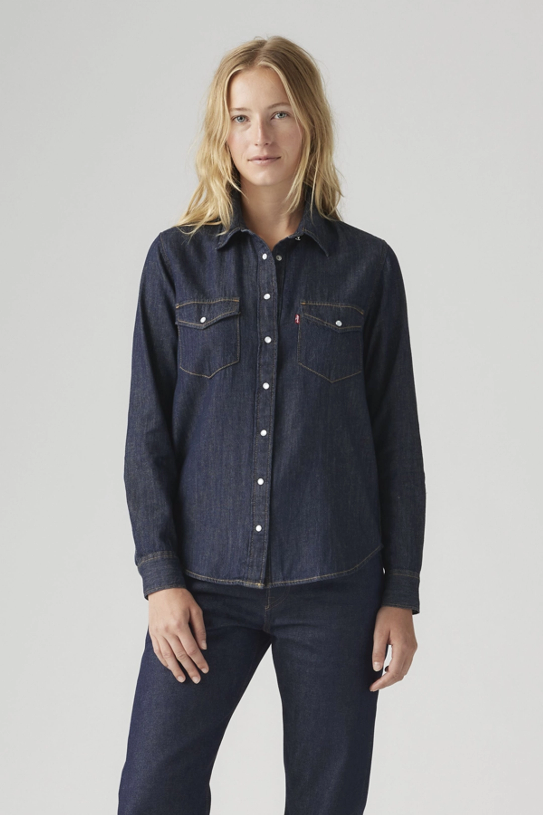 Levi's Chemise Western Iconic - Femme - Vert / Deep Depths Gd - XS - 2