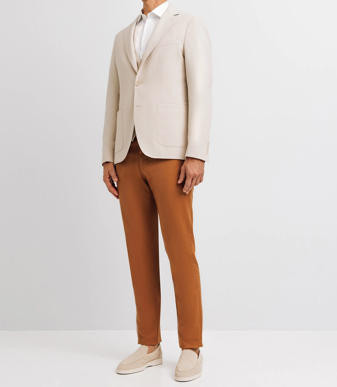 IZAC - Veste casual 2 boutons écrue