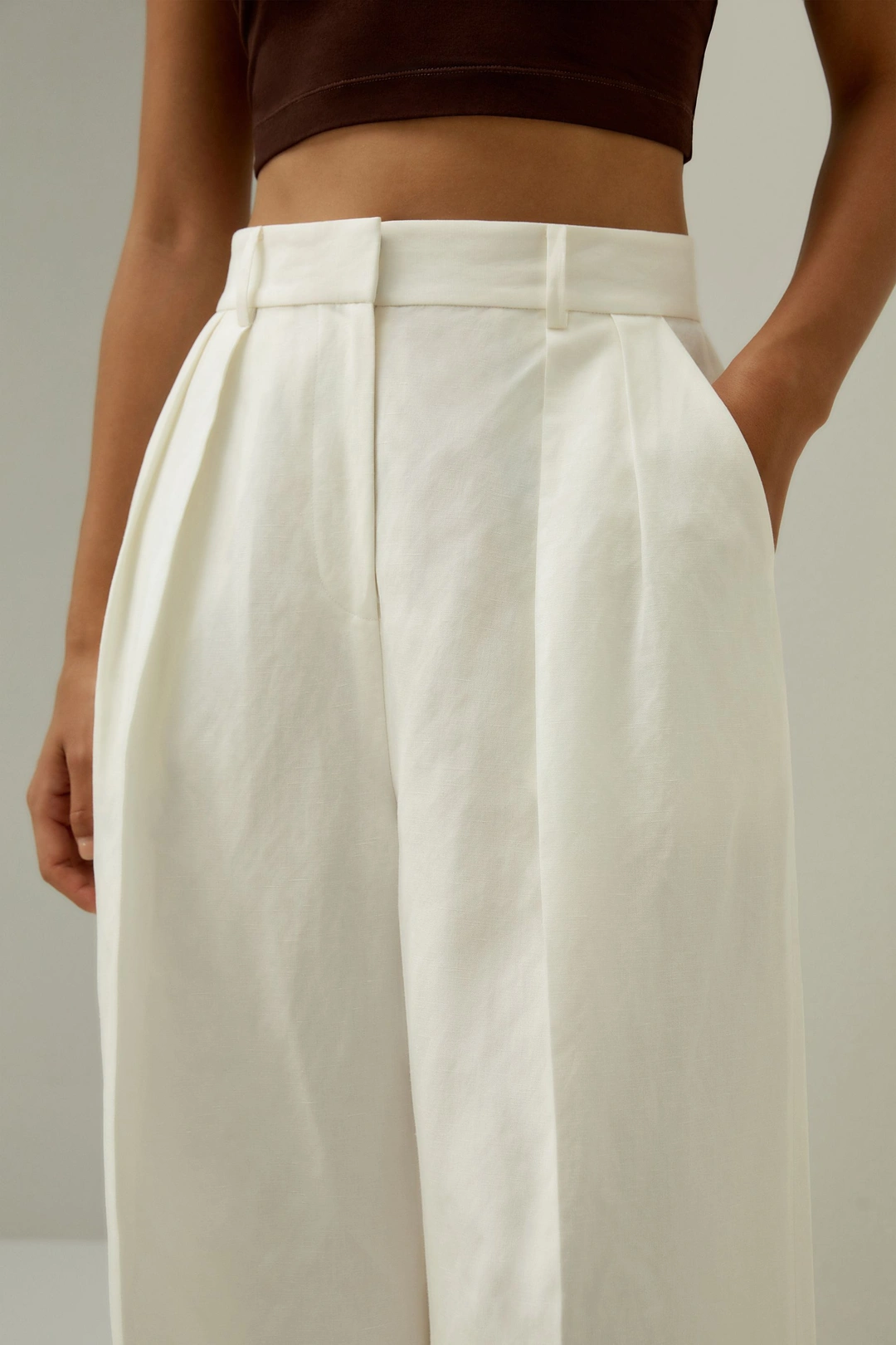 LILYSILK Pantalons En Soie Pantalon Large En Soie Soie De Mûrier Et Lin Simple Et Classique Terracotta 36
