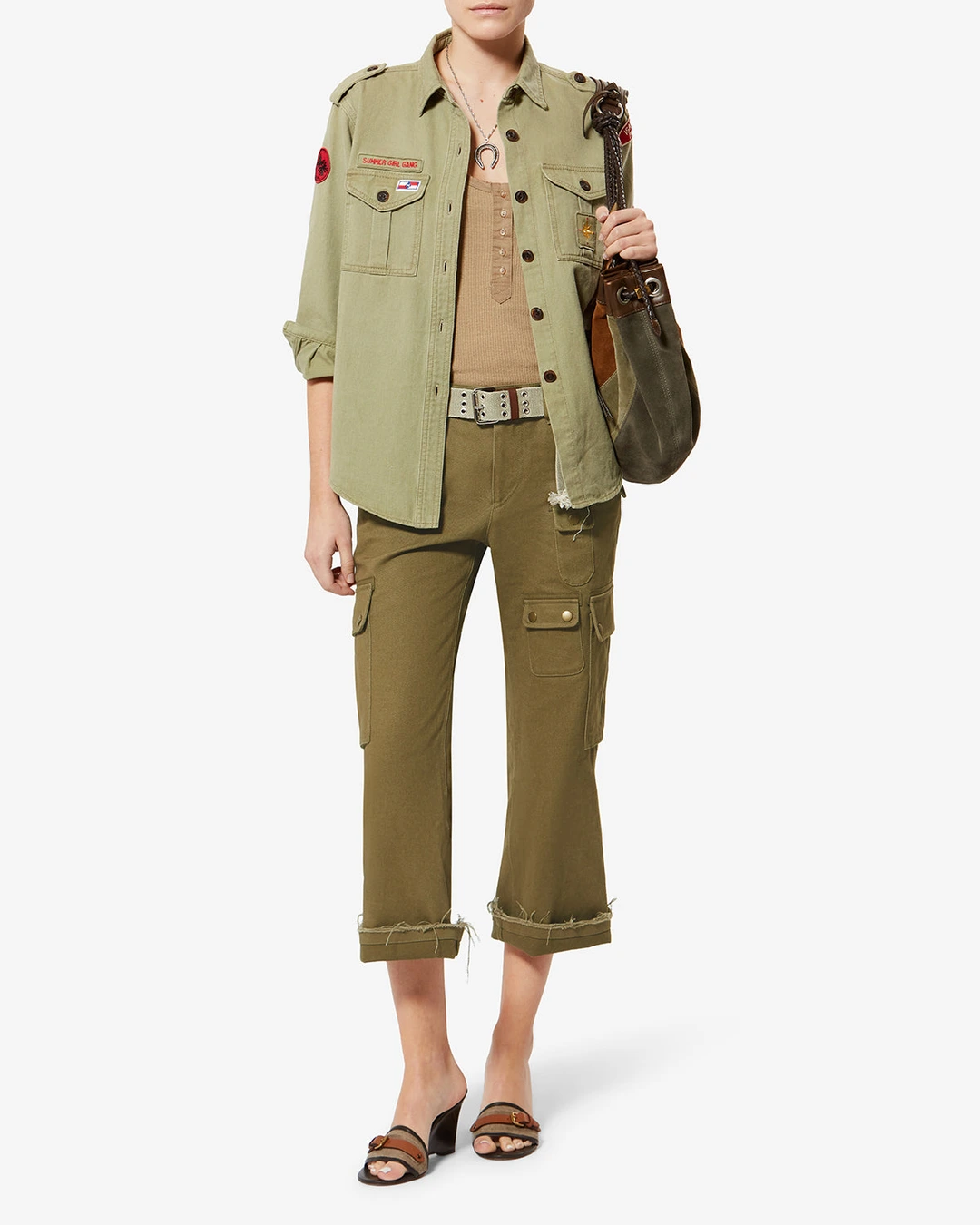 Pantalon Josine - Femme - Kaki - Taille 40 - 4