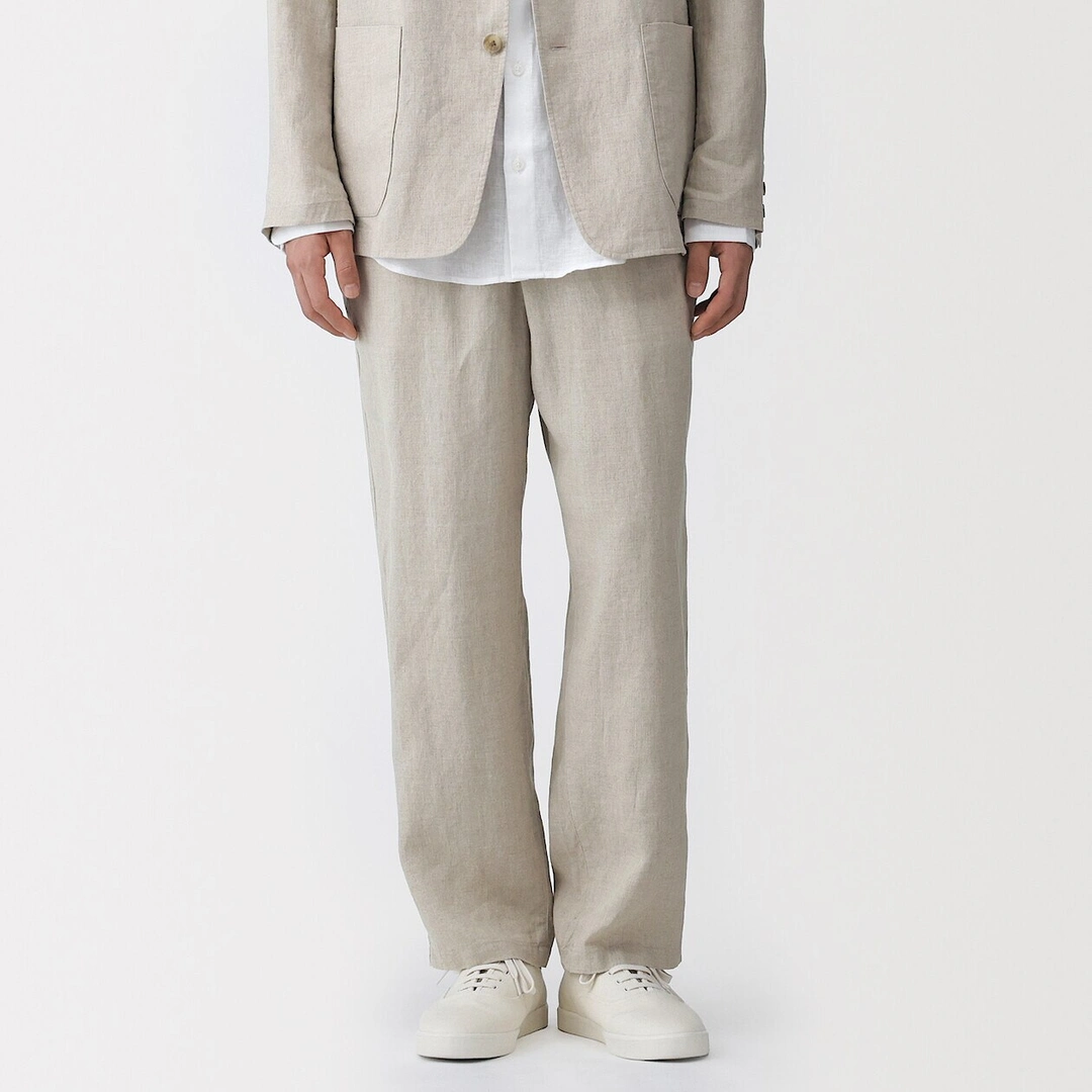 Pantalon en lin lavé pour homme