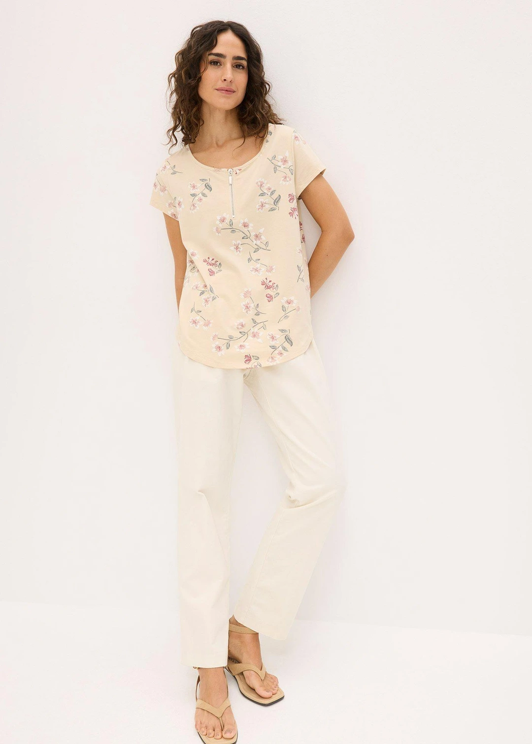T-shirt oversize en coton extensible - 2