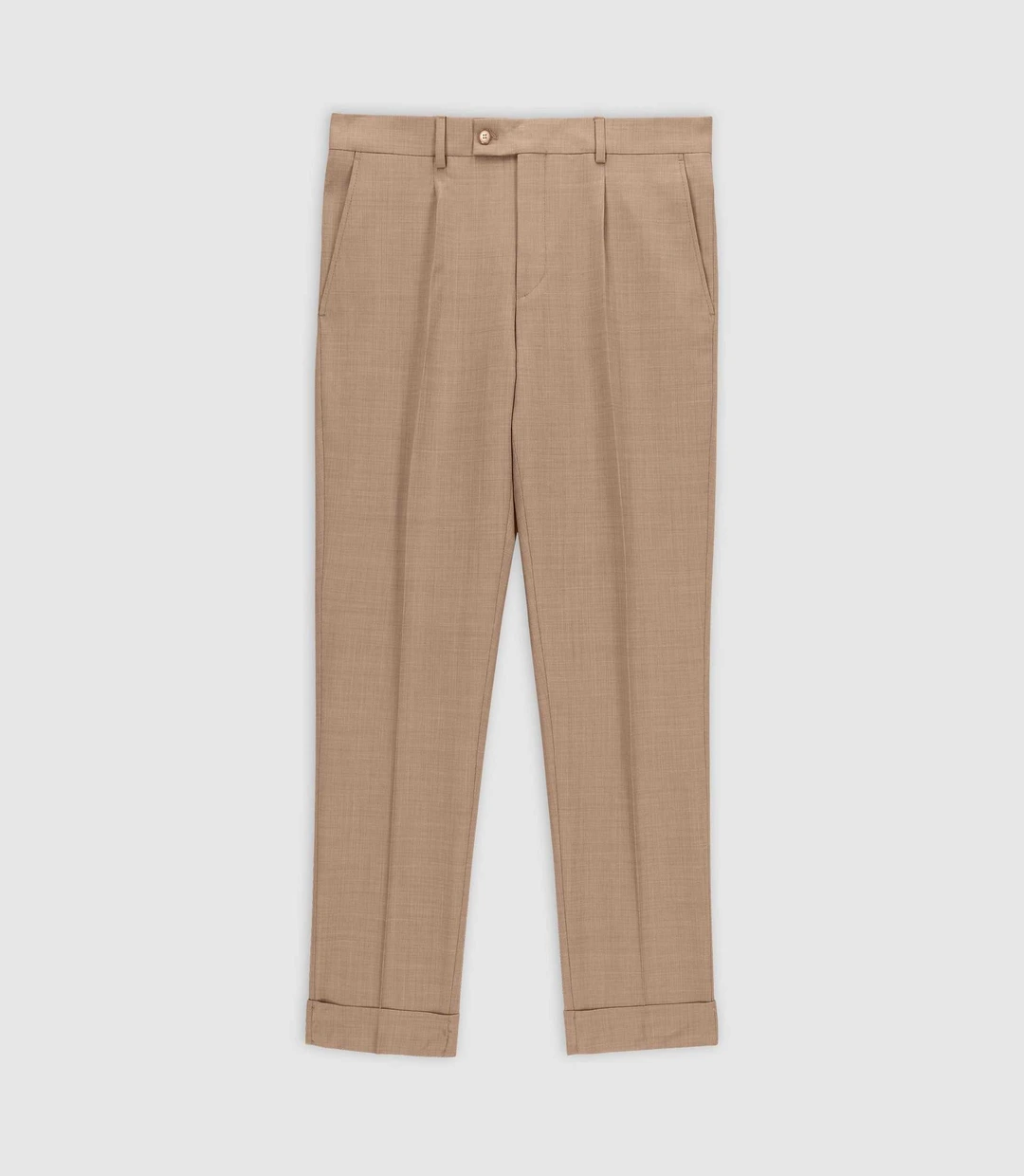 IZAC - Pantalon ville camel BARI