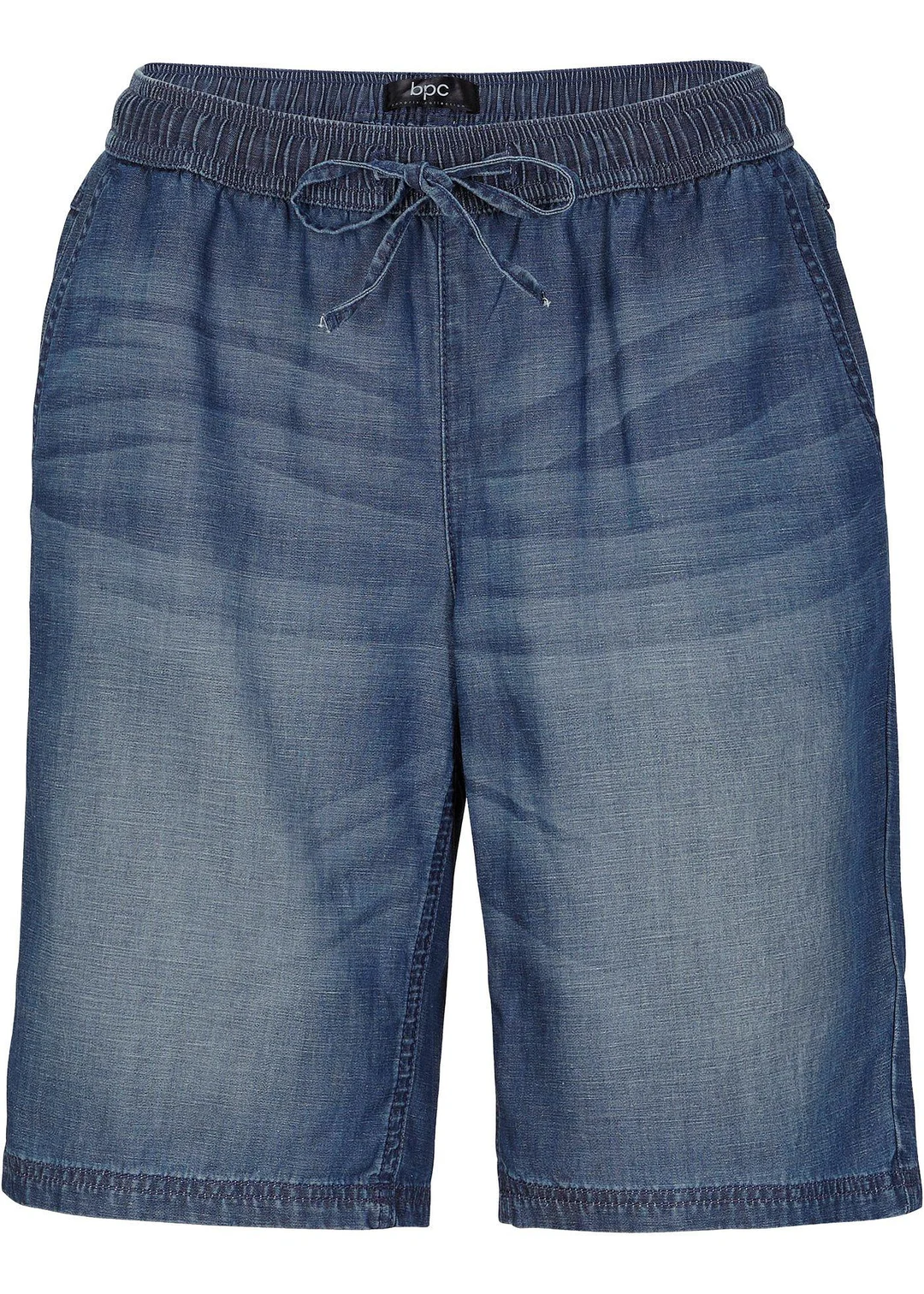 Short en denim léger avec lin