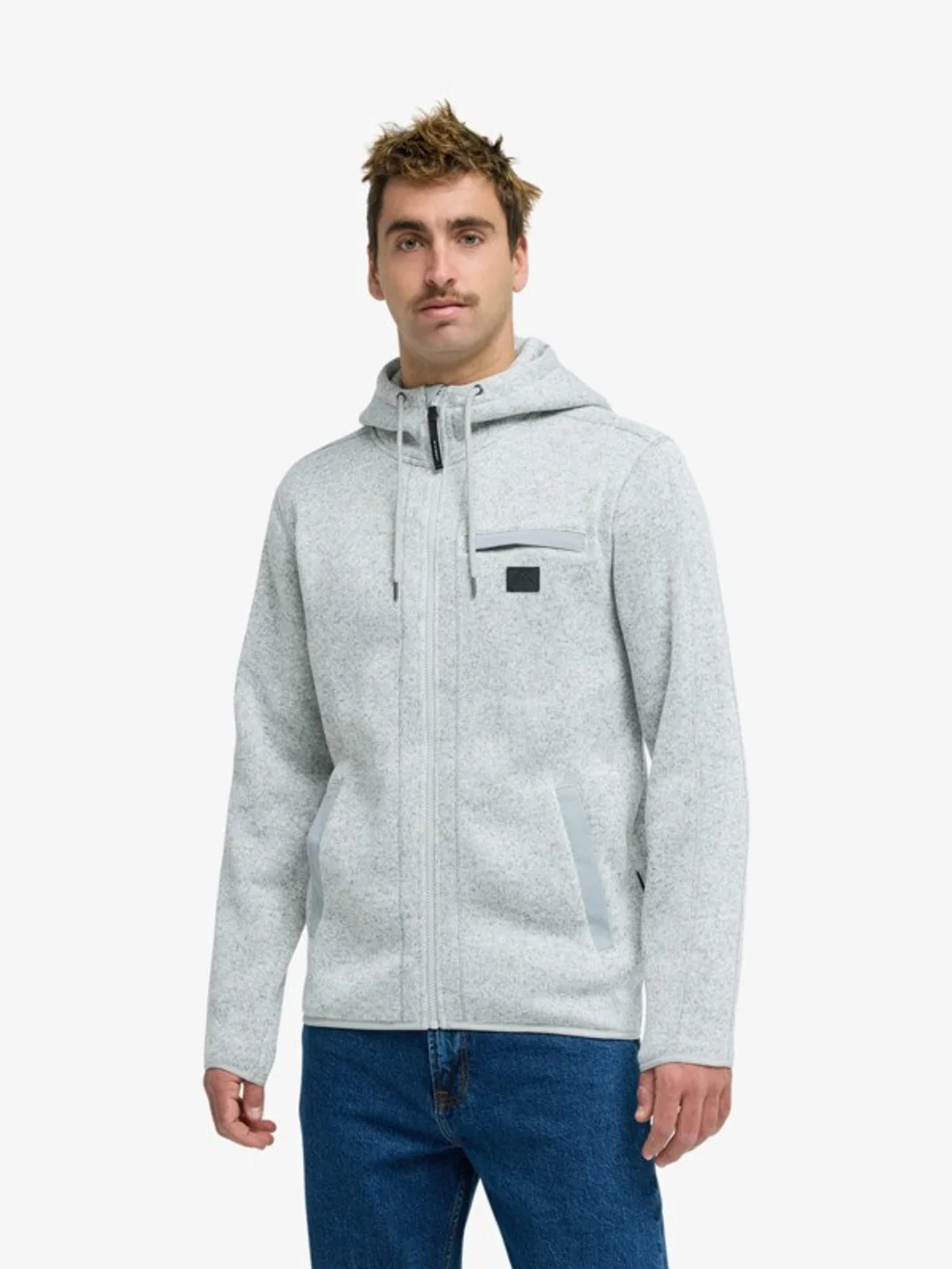 Keller Outdoor - Polaire technique zippée pour Homme Gris