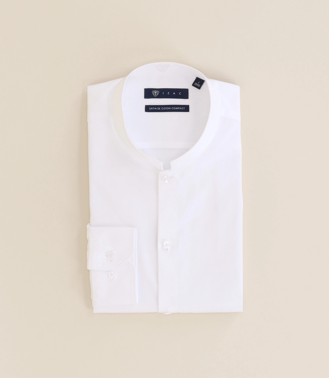 IZAC - Chemise cérémonie col officier blanche