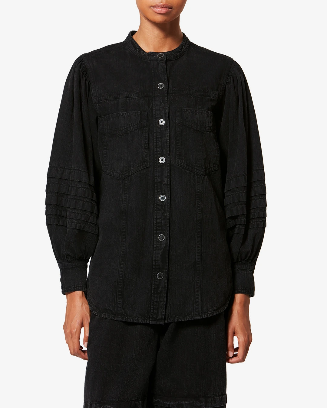 Chemise Mileda - Femme - Noir Délavé - Taille 42 - Marant Étoile - 5