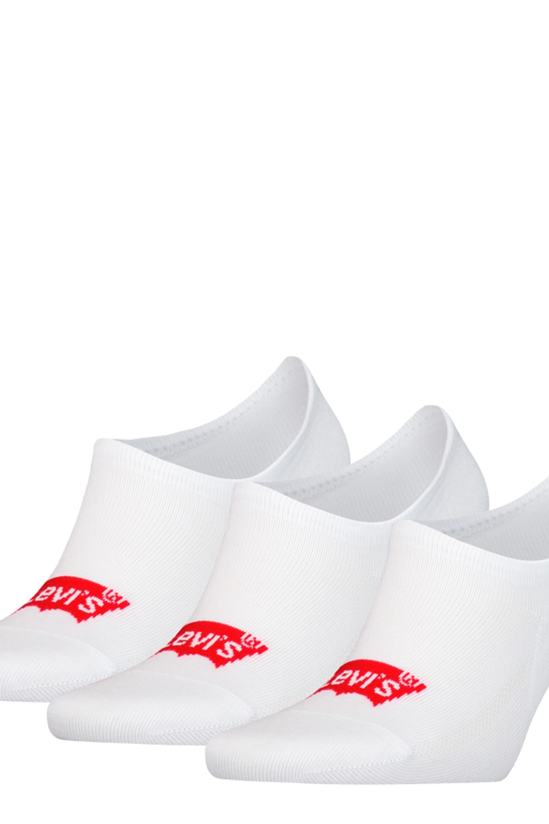 Levi's Chaussettes Basses En Coton Recyclé Logo Batwing Lot De 3 - Homme - Blanc / White - 43