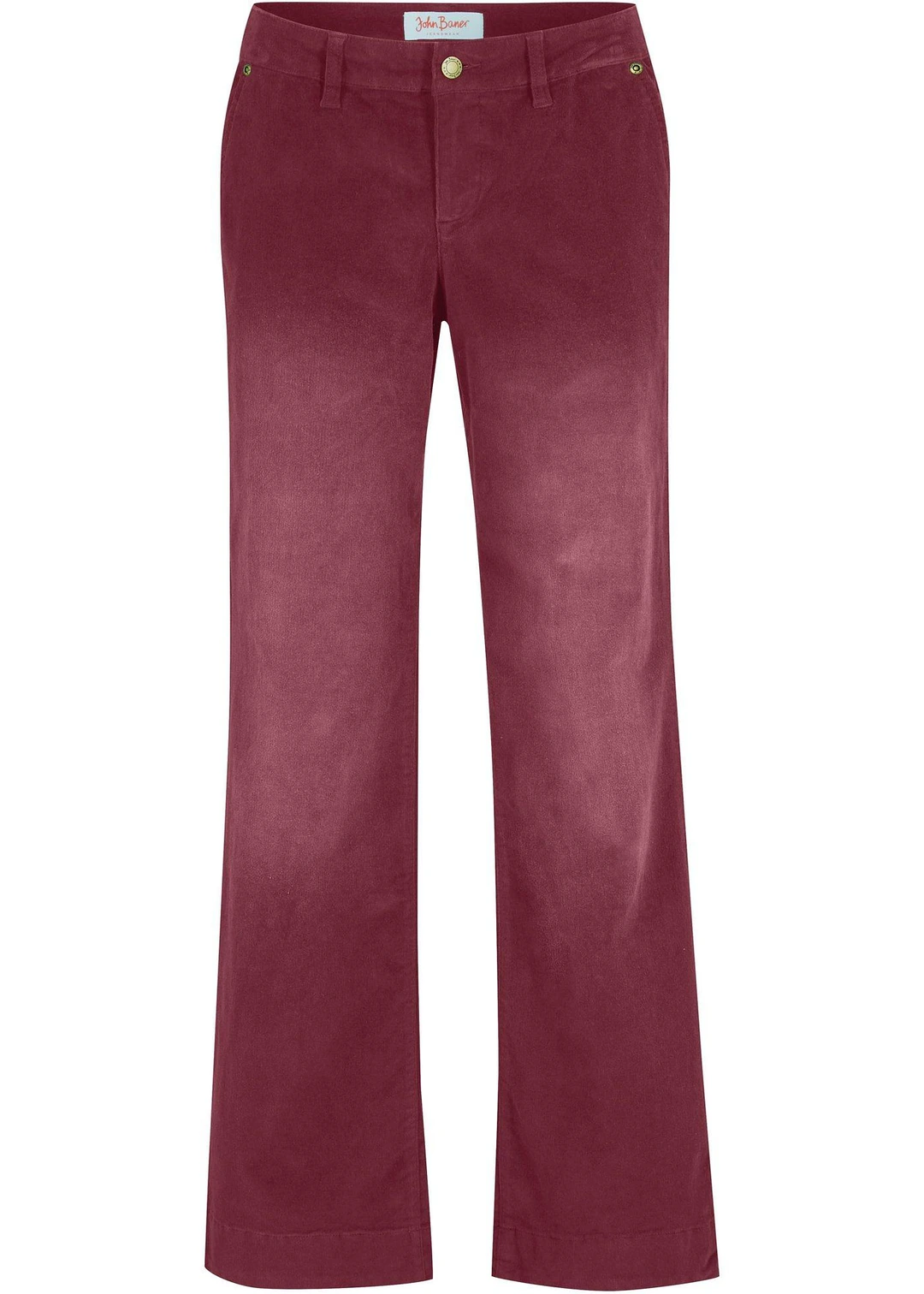 Pantalon large en velours côtelé extensible