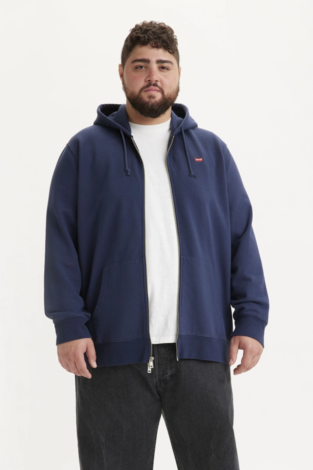 Levi's Sweat À Capuche Zippé New Original (Grandes Tailles) - Homme - Bleu / Naval Academy - 5XL - 2