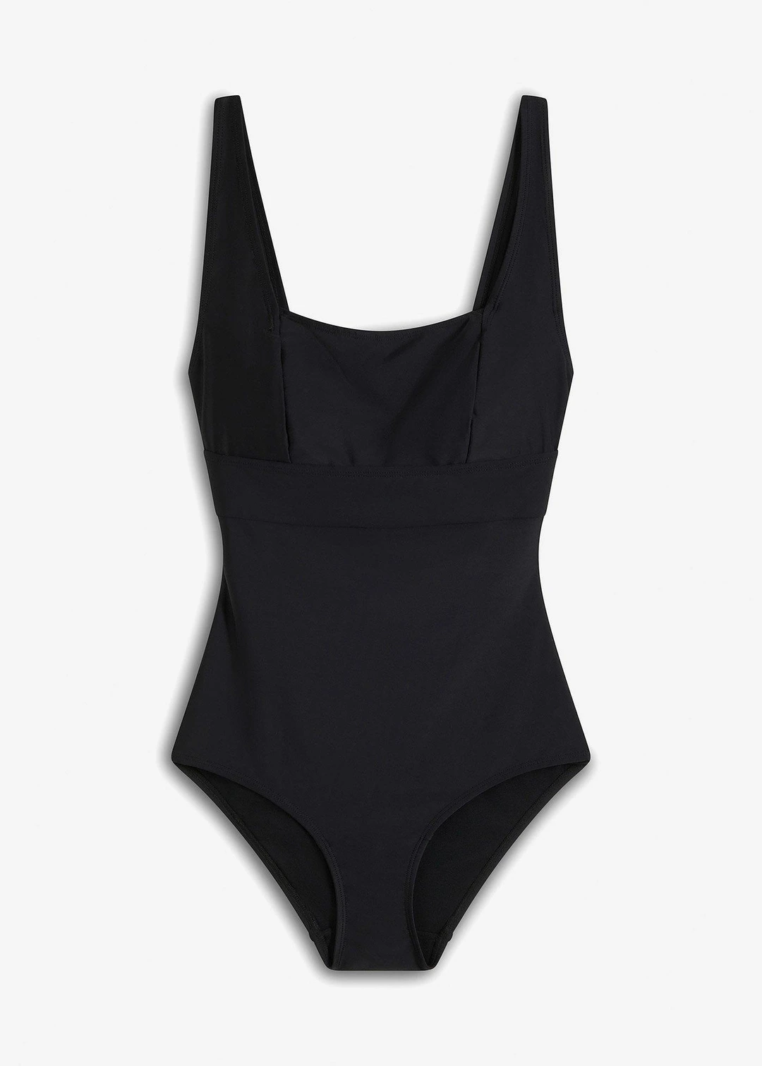 Maillot 1 pièce sculptant à encolure carrée, maintien léger