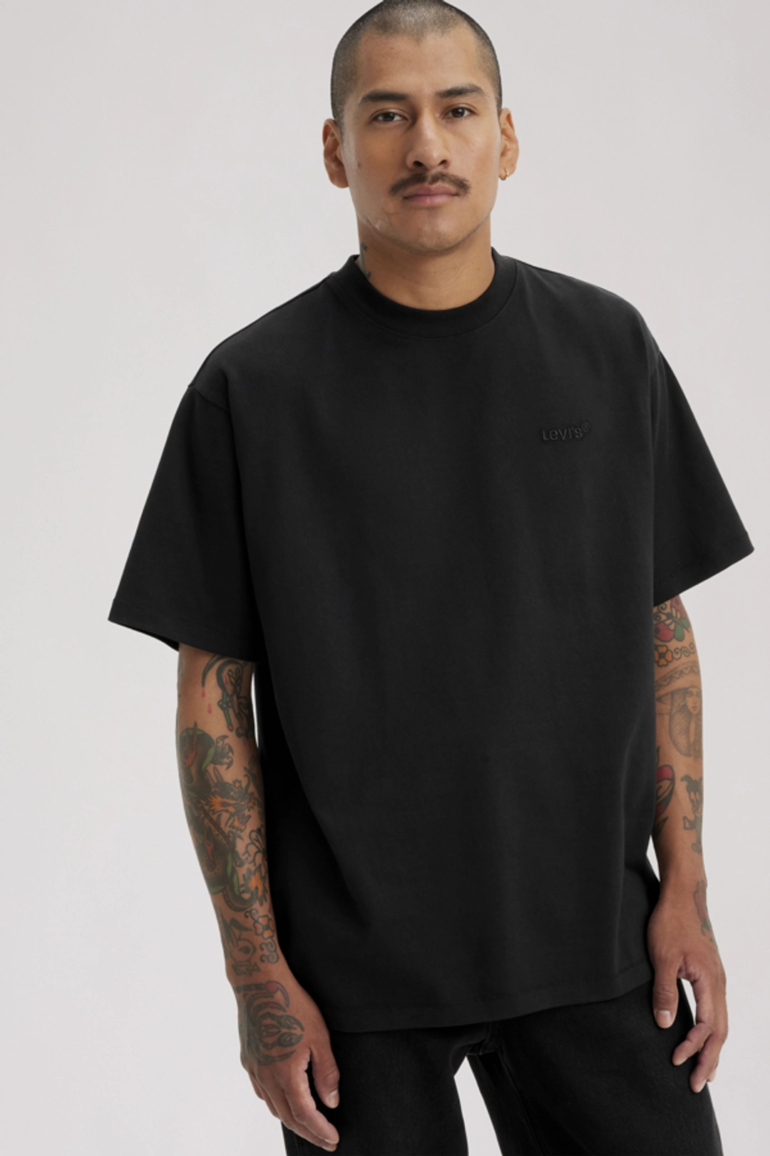 T Shirt Vintage Levi's Red Tab - Homme - Noir / Mineral Black - 2XL