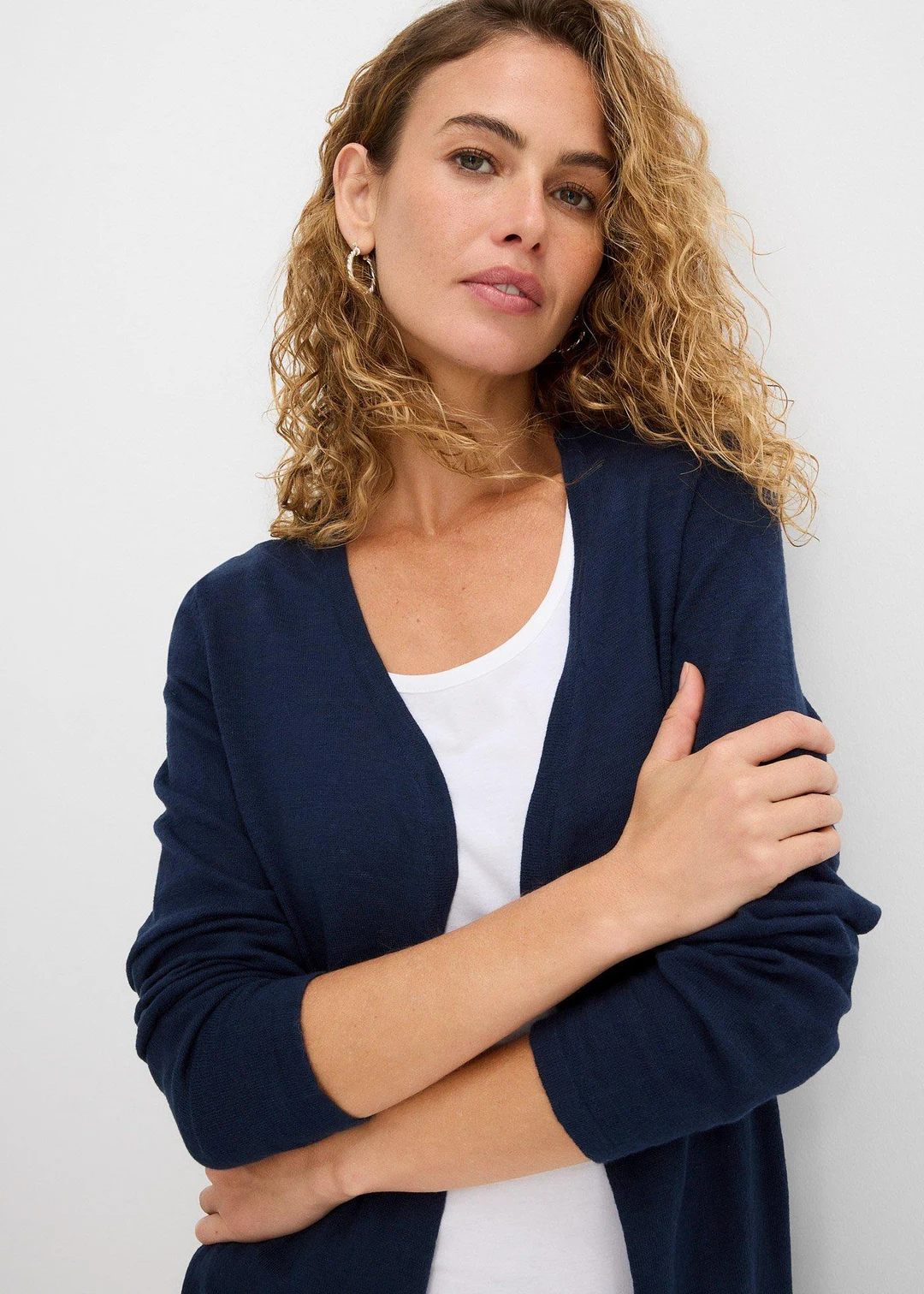 Gilet en maille 100% coton flammé