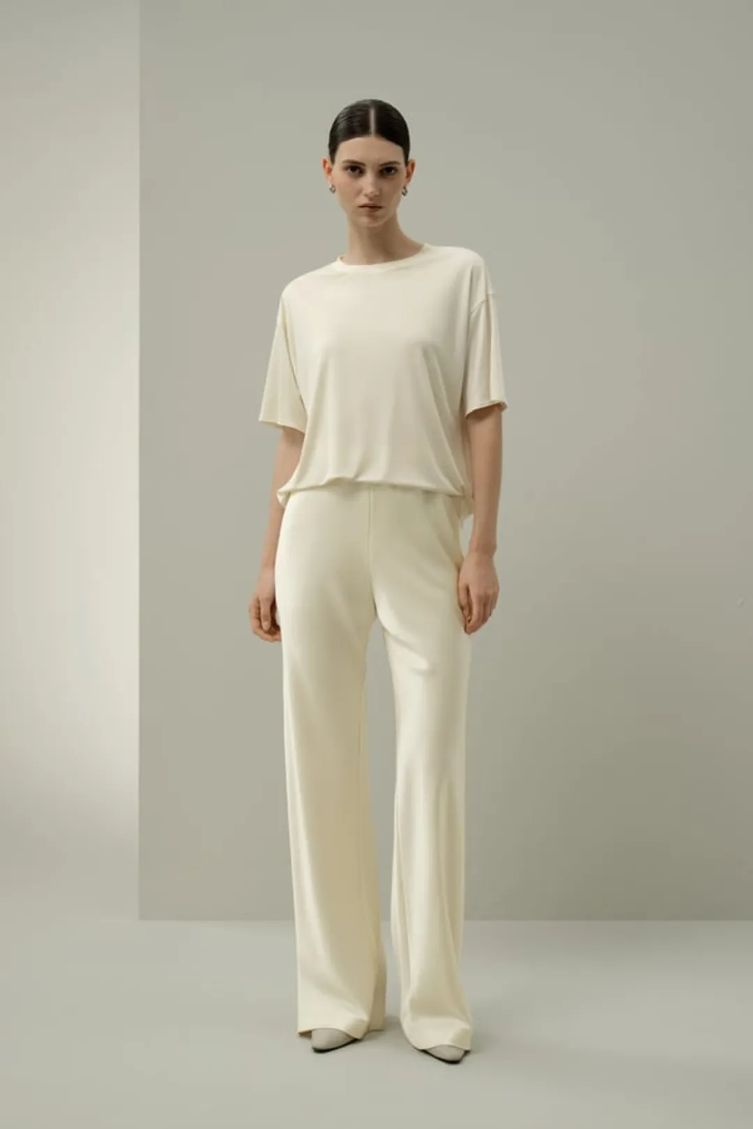 LILYSILK T-Shirt En Jersey De Soie Coupe Décontractée Jersey De Soie Doux Pour La Peau, Confortable Et Durable Noir L