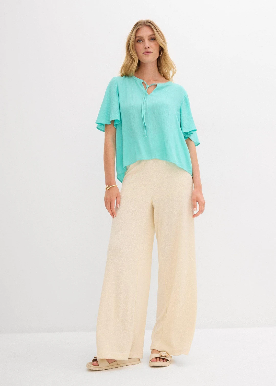 Blouse longue en viscose fluide - 2