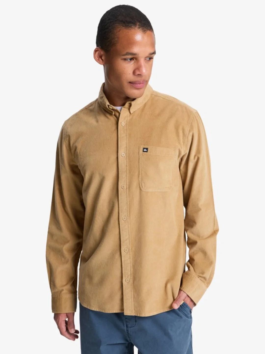 Smoke Trail Cord - Chemise manches longues pour Homme Gris