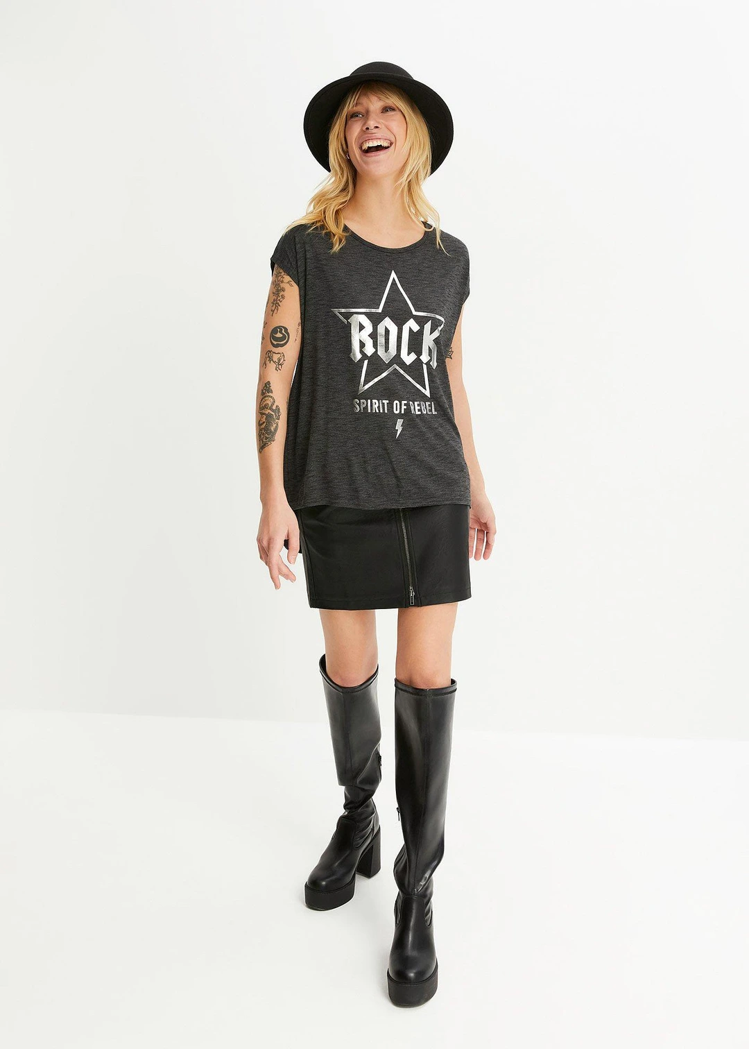 T-shirt long en viscose mélangée - 2