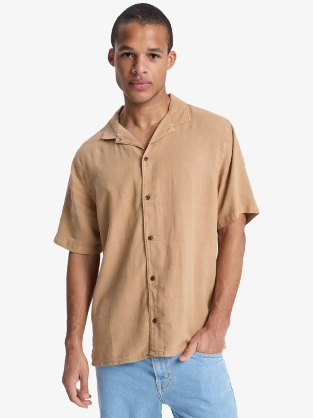 Sunrise - Chemise à manches courtes pour Homme Marron
