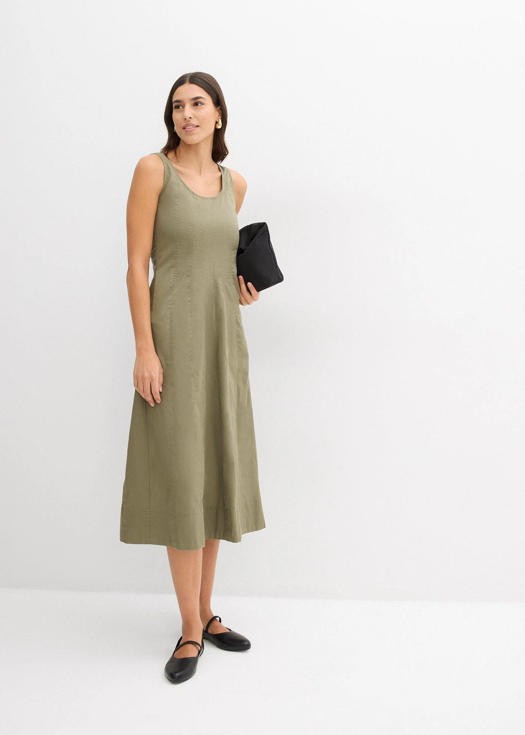 Robe midi à coutures verticales - 2
