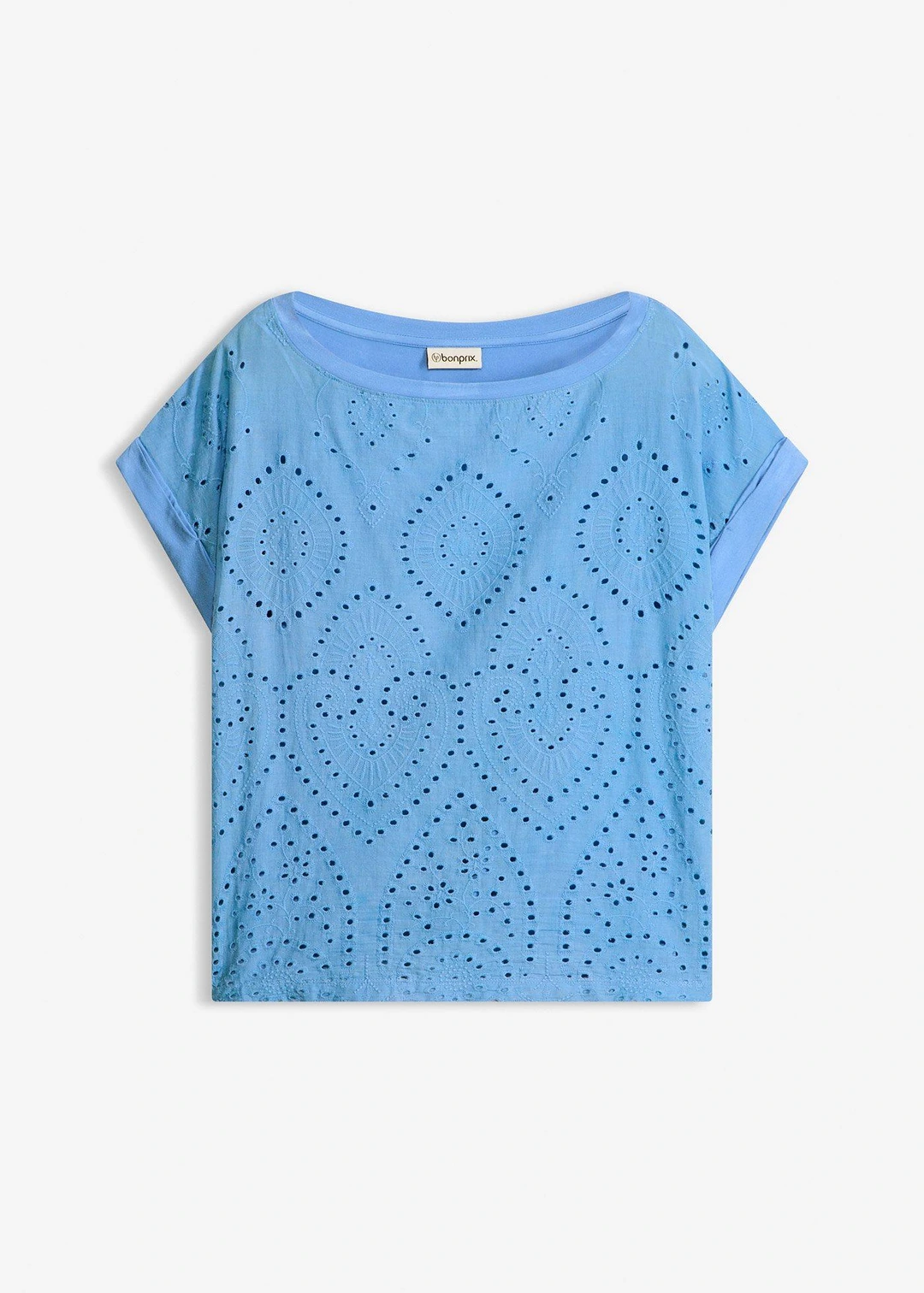 T-shirt à broderies anglaises