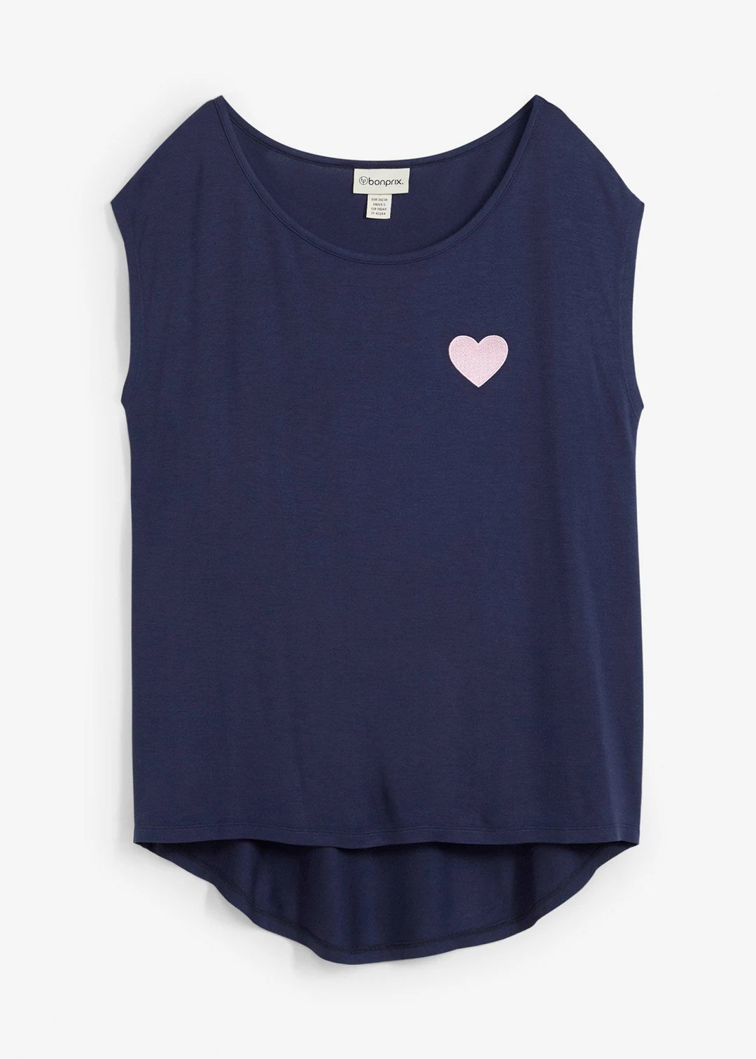 T-shirt fluide, plus long derrière